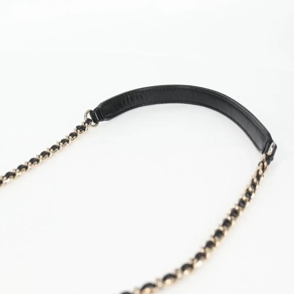 Chanel Matelasse Lambskin Chain Shoulder Bag Black